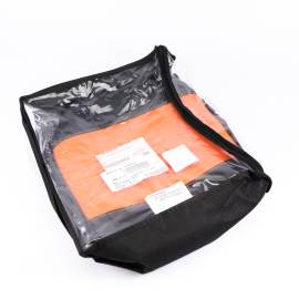 HOUSSE M7001 STRAPONTIN TEP NOIR&ORANGE photo du produit