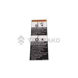  LABEL,ROPS CAUTION  product photo