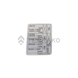  LABEL,FUSE  product photo