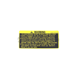  LABEL,ROPS CAUTION  product photo