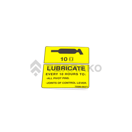 LABEL,LUBRICATE, LABEL LUBRICATE product photo image_1 L