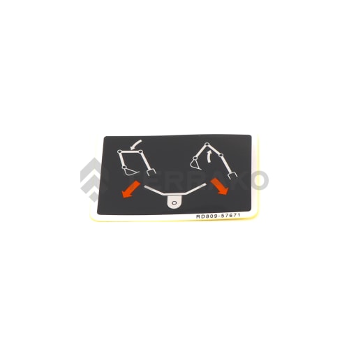 LABEL P-BOOM CONTROL, LABEL,P-BOOM CONTROL product photo image_1 L
