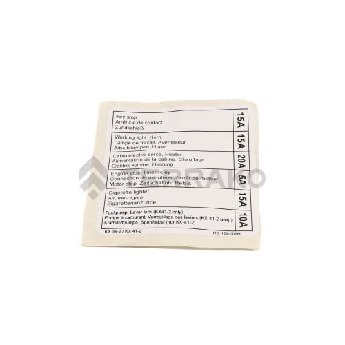  LABEL FUSE, LABEL  FUSE  product photo image_1 L