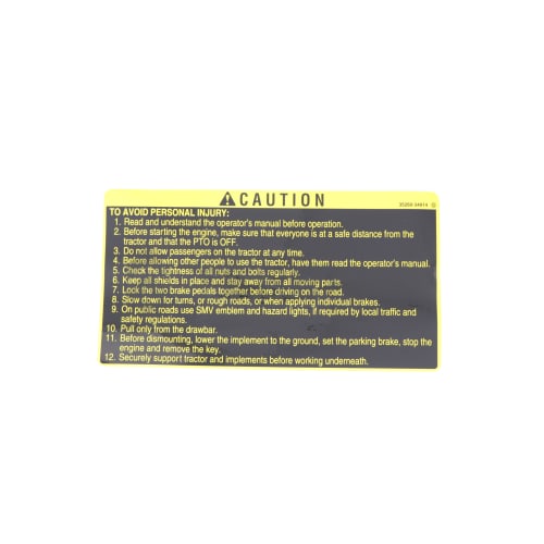  LABEL,CAUTION  photo du produit image_1 L