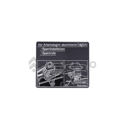  AUTOCOLLANT GRAISSAGE (G)  photo du produit image_1 L