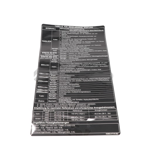  LABEL,MAINTENANCE  product photo image_1 L