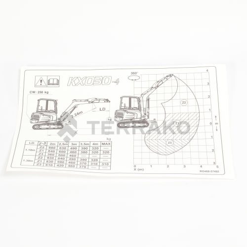  LABEL(LIFTING CAPACITY,CABIN)  product photo image_1 L